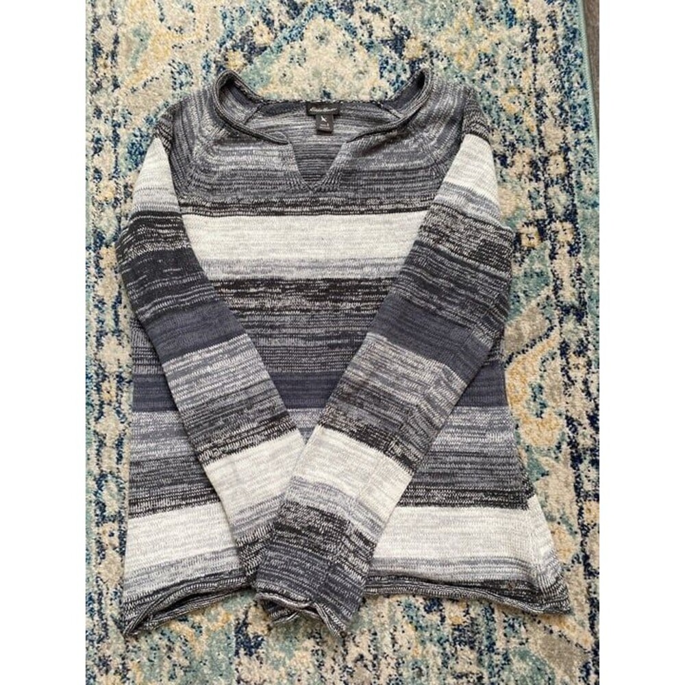 Eddie Bauer notched neck sweater